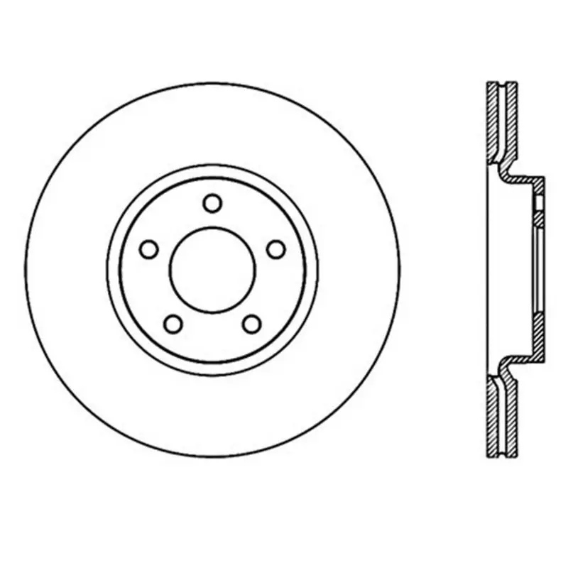 Warranty Included StopTech Power Slot 07-09 Mazdaspeed3 Slotted Right Front Rotor