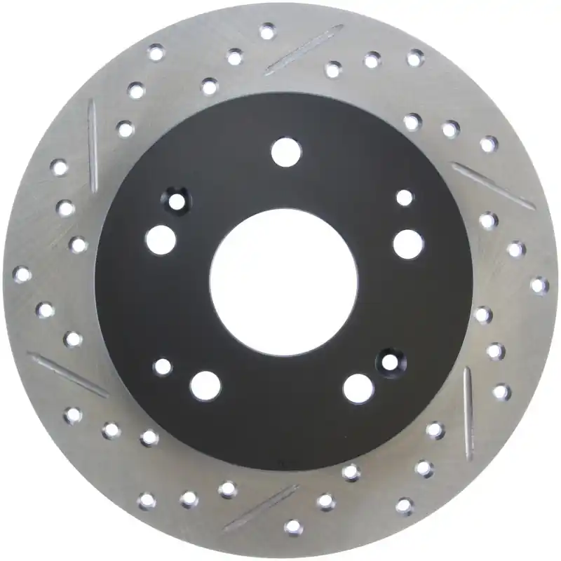 StopTech 02-06 Acura RSX Incl. Type S / 97-01 Integra Type R Slotted & Drilled Right Rear Rotor Must Have