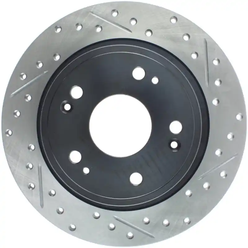 StopTech 09-10 Acura TSX / 08-10 Honda Accord Coupe/05-10 Sedan Left Rear Slotted & Drilled Rotor Free Delivery