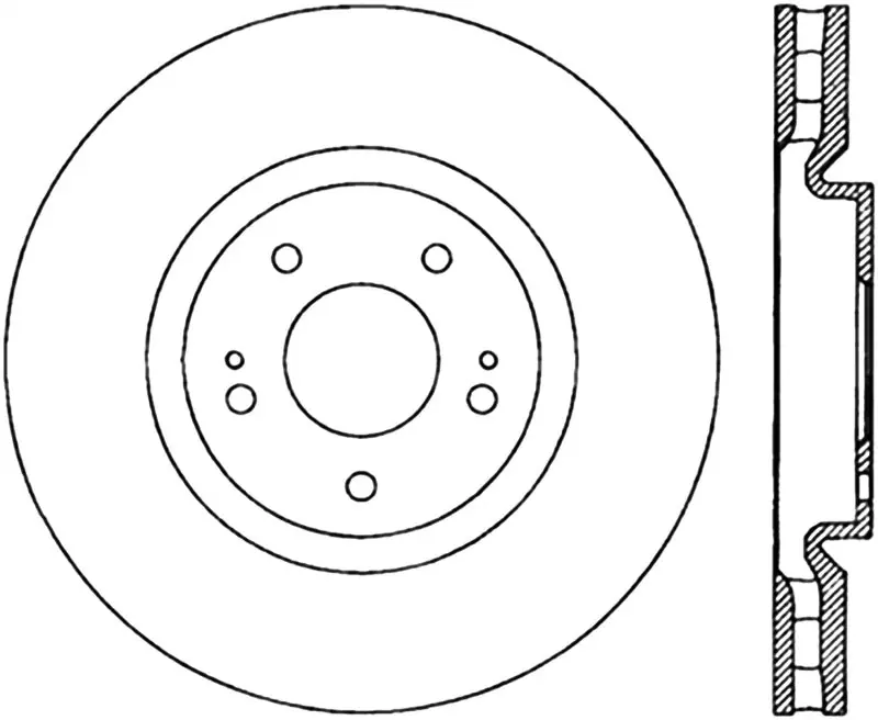 StopTech Slotted & Drilled Sport Brake Rotor Premium