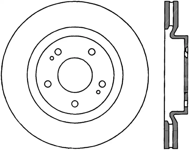 StopTech Slotted & Drilled Sport Brake Rotor High Quality
