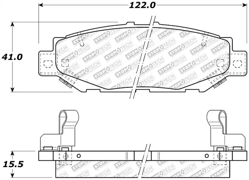 StopTech 92-00 Lexus GS300 Street Select Rear Brake Pads Trusted Brand