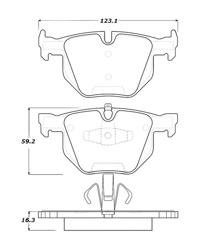 Price Drop StopTech Street Touring 06 BMW 330 Series (Exc E90) Series Rear Brake Pads