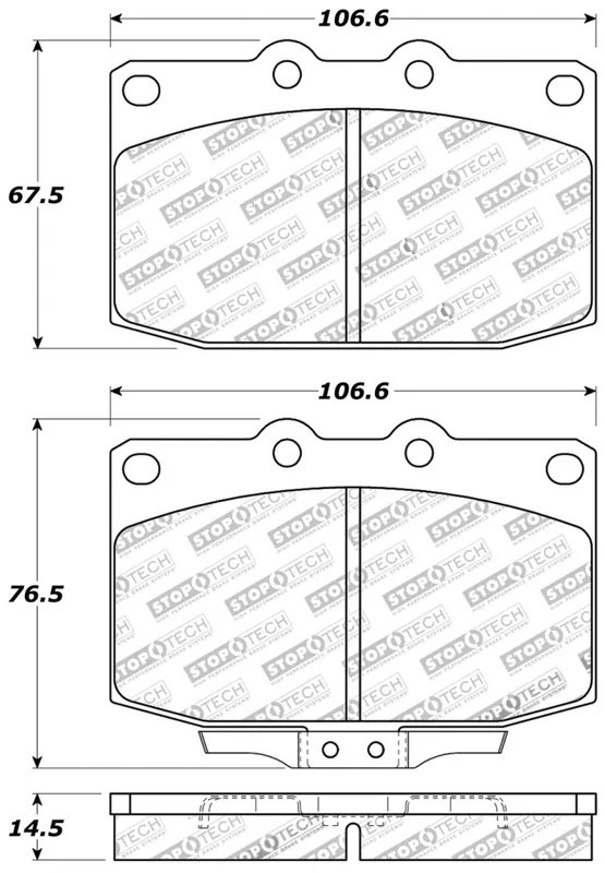 No Minimum Order StopTech Performance 89-95 Mazda RX7 Front Brake Pads