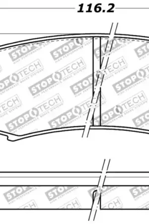 StopTech Performance 96-09 Lexus GX 470/LX 450/LX 470/LX 570 Rear Brake Pads Final Sale