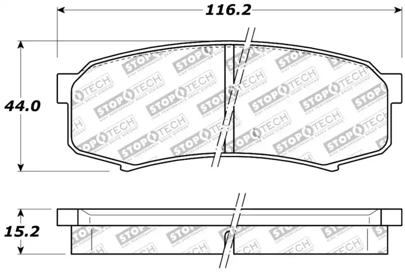 StopTech Performance 96-09 Lexus GX 470/LX 450/LX 470/LX 570 Rear Brake Pads Final Sale