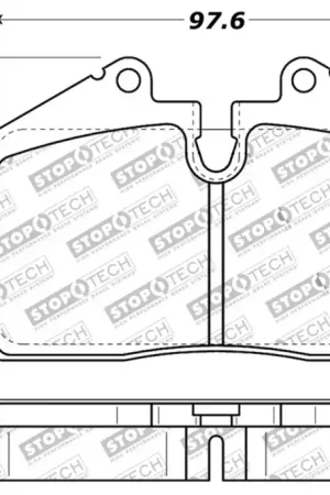 Money Back Guarantee StopTech Performance ST-40 4 Piston Front Caliper Brake Pads