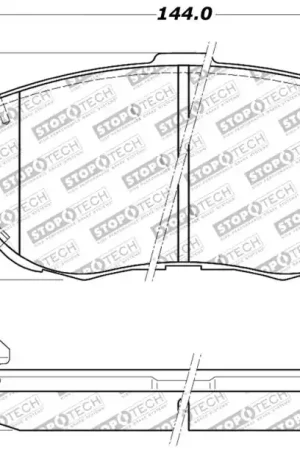 StopTech Performance 00-05 Lexus IS 250/300/350 / 02-09 SC 300/400/430 Front Brake Pads Handmade