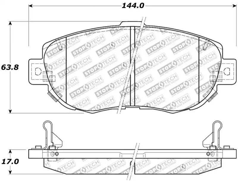 StopTech Performance 00-05 Lexus IS 250/300/350 / 02-09 SC 300/400/430 Front Brake Pads Handmade