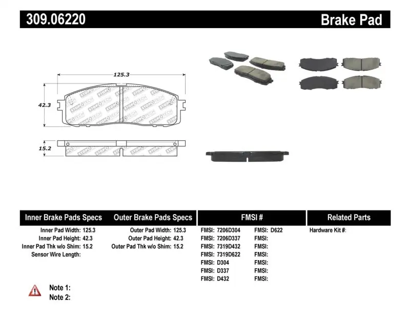 Hot Picks StopTech Performance 87-92 MK3 Supra Rear Brake Pads