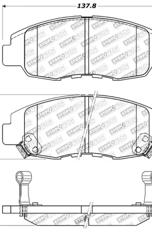 Last Chance StopTech Performance 98-02 Honda Accord Coupe/Sedan 4cyl Rear Drum/Disc Front Brake Pads