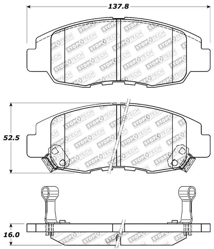 Last Chance StopTech Performance 98-02 Honda Accord Coupe/Sedan 4cyl Rear Drum/Disc Front Brake Pads
