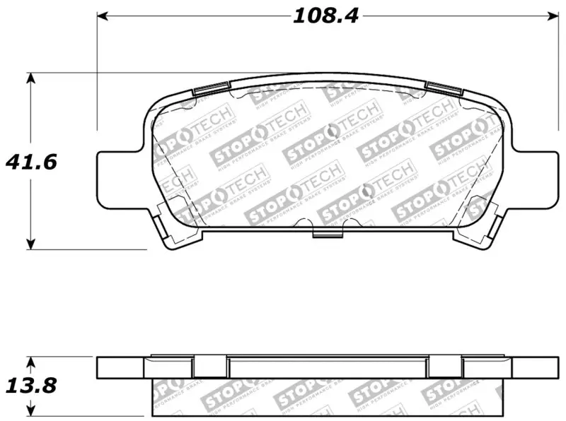 Popular StopTech Performance 02-03 WRX Rear Brake Pads