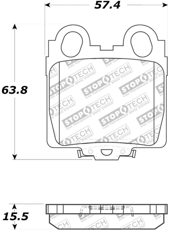 StopTech Performance 98-05 Lexus GS 300/350/400/430/450H / 00-05 IS250/300/350 Rear Brake Pads Holiday Sale