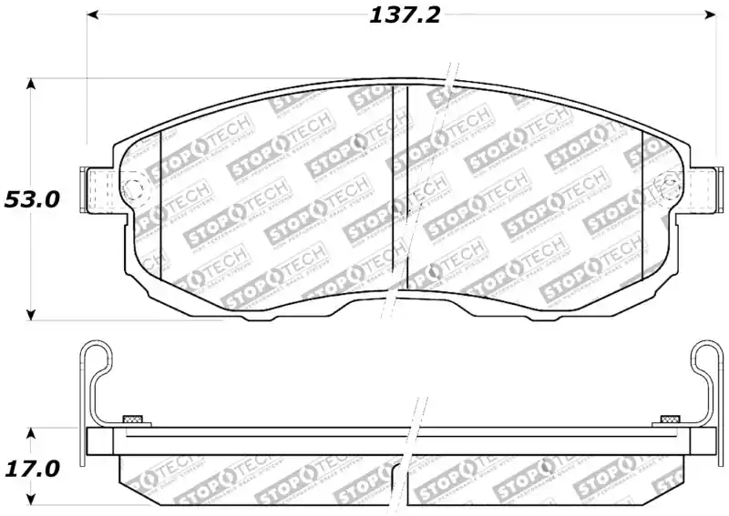 StopTech Performance 02-05 Infiniti G35 / 07-09 Nissan Altima/Sentra / 6/02-05 350Z Front Brake Pa Professional Grade