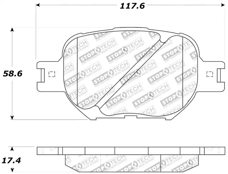 In Demand StopTech Performance 05-08 Scion tC/ 01-05 Celica GT/ 00-05 Celica GT-S Front Brake Pads