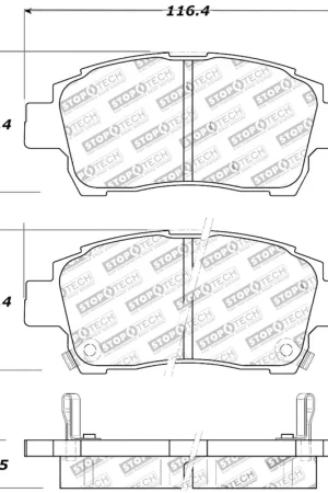 StopTech Performance 00-05 Spyder MR2 / 00 Celica GT / 04-07 xA/xB Front Brake Pads Popular