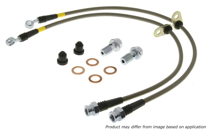 StopTech 11-14 Jeep Grand Cherokee (all) Stainless Steel Front Brake Lines Viral