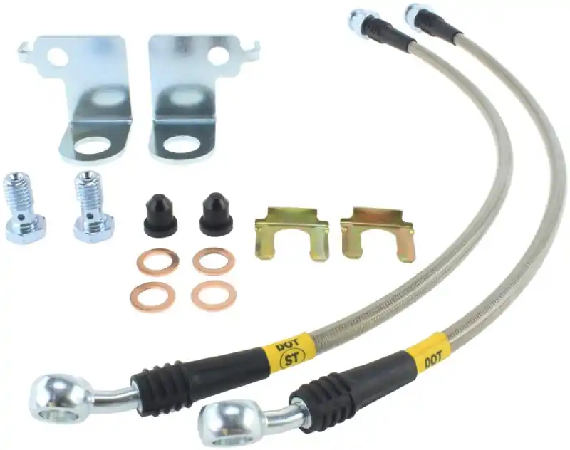 Affordable StopTech Stainless Steel Front Brake Lines 2015 Ford Mustang Base/V6/GT w/ 320mm & 352mm Front Discs
