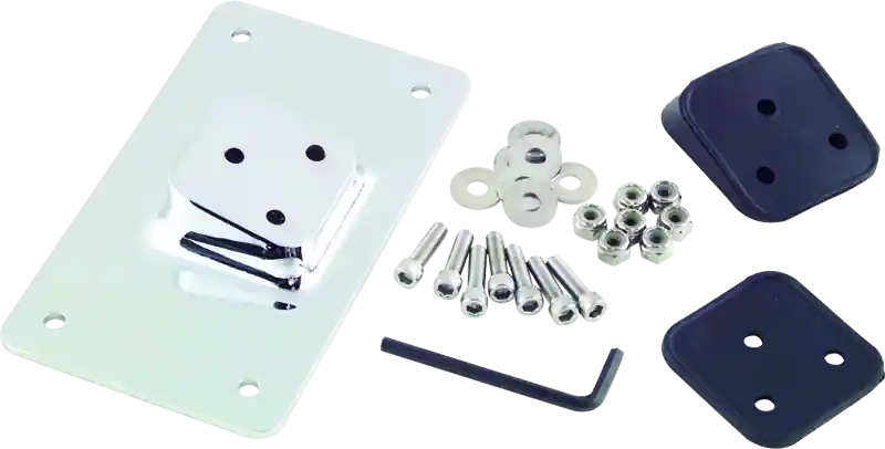 Special Discount Bikers Choice 55-Up Chrome Custom Laydown License Plate Bracket With 3 Bolt Style
