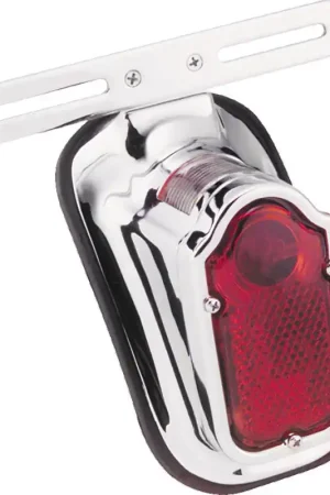Money Back Guarantee Bikers Choice 40-54 Big Twin And Custom Use Chrome Tombstone Taillight 12V Replaces H-D 68003-47T