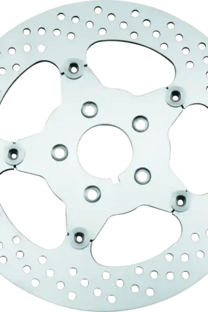 Bikers Choice 00-17 Big Twin 11.5 Inch Polished Front Stainless Mirror Fltg Rotor Repl H-D 44156-00 Limited Time