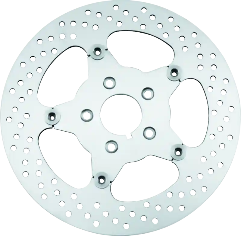 Bikers Choice 00-17 Big Twin 11.5 Inch Polished Front Stainless Mirror Fltg Rotor Repl H-D 44156-00 Limited Time