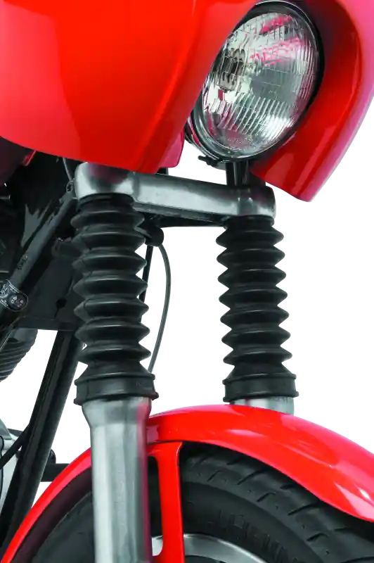 Bikers Choice 39MM Black Fork Boots Extended 6.9in / Collapsed 3.35in (Pair) Buy Online