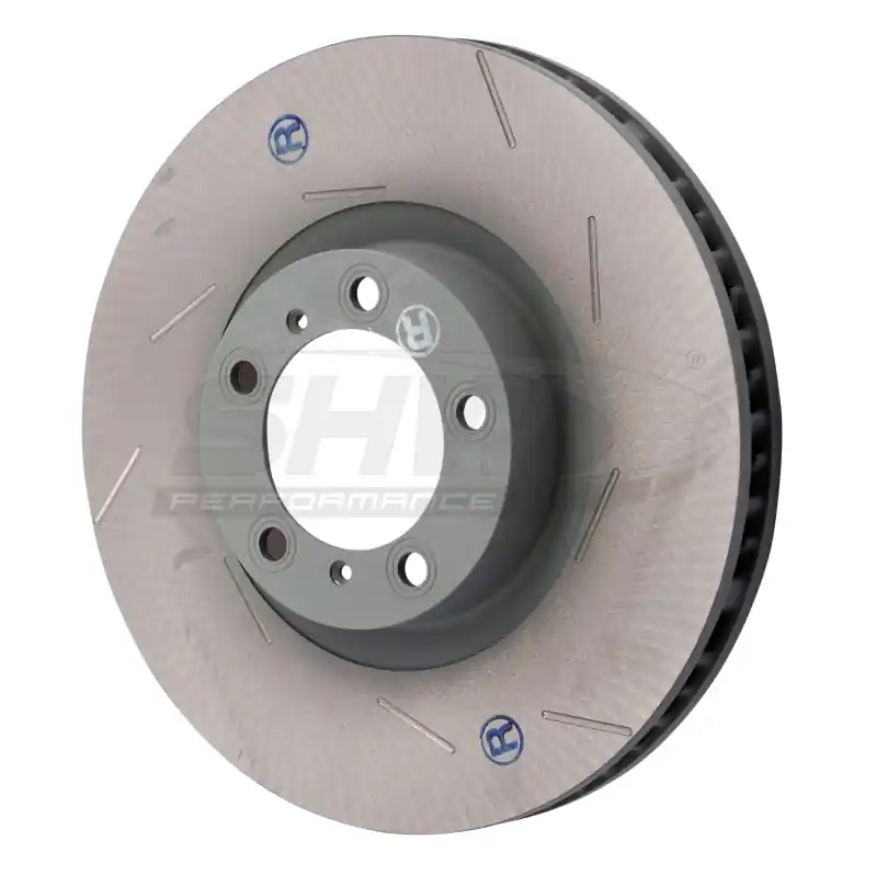 Fresh Stock SHW 11-16 Porsche Panamera 4 3.6L w/o Ceramics Right Front Slotted Monobloc Brake Rotor (298615302B)