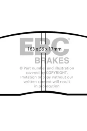 Trending EBC 05-10 Ford Mustang 4.0 Bluestuff Front Brake Pads