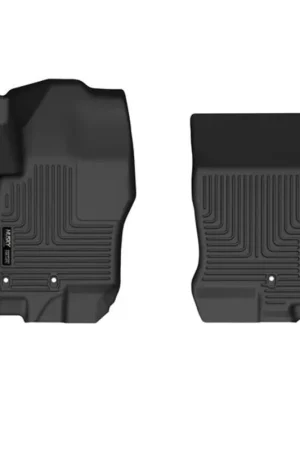 Husky Liners 08-21 Nissan Frontier Crew Cab WeatherBeater Front Row Black Floor Liners Top Rated