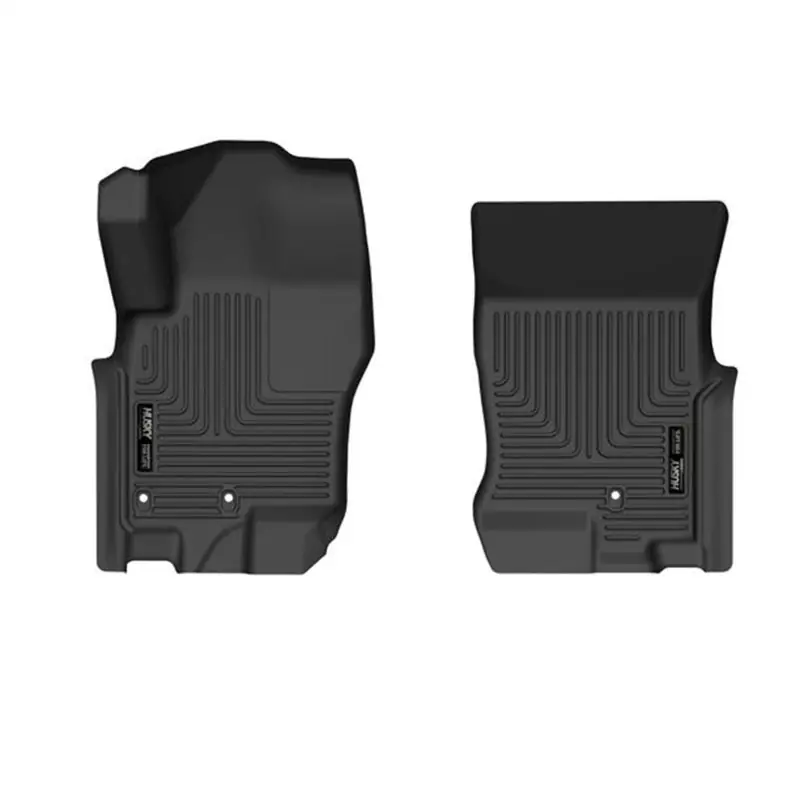 Husky Liners 08-21 Nissan Frontier Crew Cab WeatherBeater Front Row Black Floor Liners Top Rated