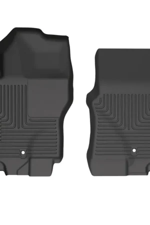 Husky Liners 2022 Nissan Frontier King Cab Ext. Cab/CC WeatherBeater Black Front Floor Liners Direct From Manufacturer