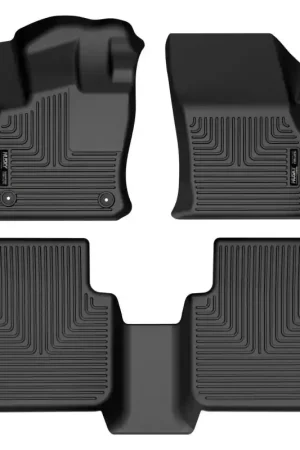 Latest Husky Liners 18-22 Volkswagen Tiguan Weatherbeater Black Front & 2nd Seat Floor Liners