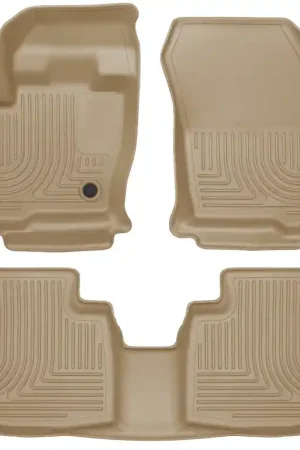 Don’t Miss Out Husky Liners 2015 Ford Edge WeatherBeater Front & 2nd Row Combo Tan Floor Liners