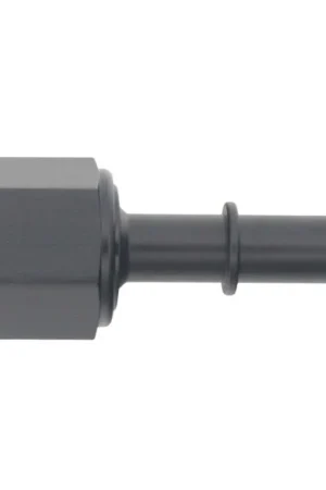 DeatschWerks 8AN Female Flare Swivel to 3/8in Male EFI Quick Disconnect - Anodized Matte Black Same Day Shipping