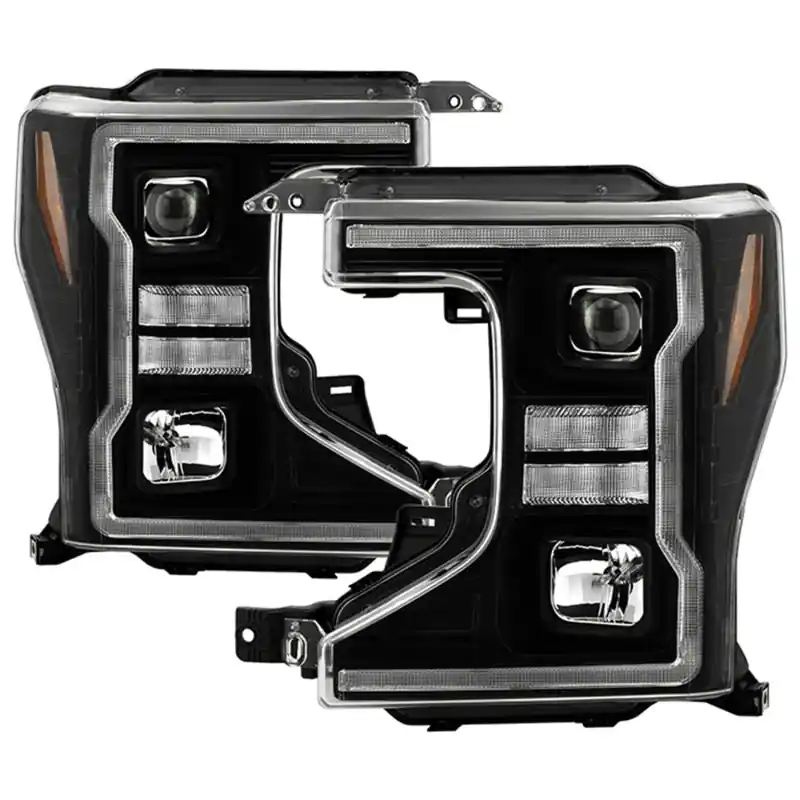 Spyder Signature 20-22 Ford F250/F350 (Halogen) Proj. Headlights - Black (PRO-YD-FS20HALSI-SEQ-BK) Flash Sale