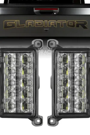 Handmade Oracle Lighting Jeep Gladiator JT Dual Reverse LED Flush Taillight - Amber/White