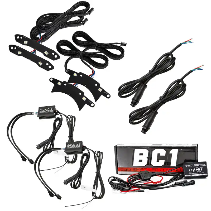 Oracle 15-21 Dodge Challenger RGB+W Headlight DRL Upgrade Kit - ColorSHIFT - BC1 Limited Time