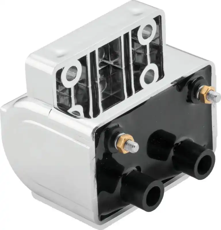 Twin Power 80-84 Big Twin and XL Ignition Coil Chrome Replaces H-D 31609-80 4 Ohm Fan Favorite