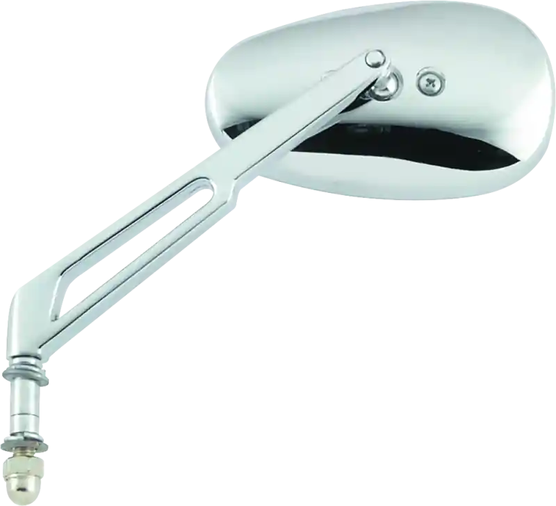 BikeMaster Harley Highrise Mirror 6-1/16in Stem - Each - Chrome Brand New