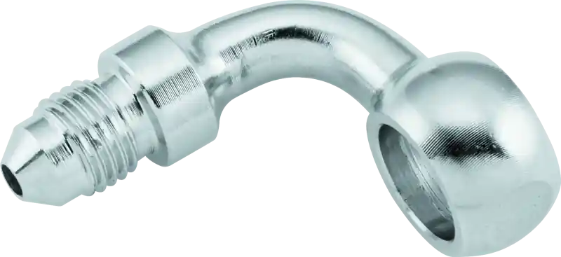 Twin Power Stainless Brake Fitting 3/8 Inch X AN3 90 Degree Banjo Adaptor Exclusive