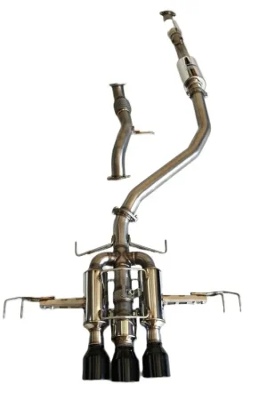 Invidia 22+ HONDA CIVIC TYPE-R FL5 R400 SINGLE LAYER BLACK TIP CAT-BACK (NON POLISH PIPE) Authentic
