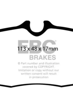 EBC 05-10 Ford Mustang 4.0 Bluestuff Rear Brake Pads Limited Offer