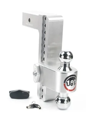 Weigh Safe 180 Hitch 10in Drop Hitch & 2.5in Shank (10K/18.5K GTWR) - Aluminum Original