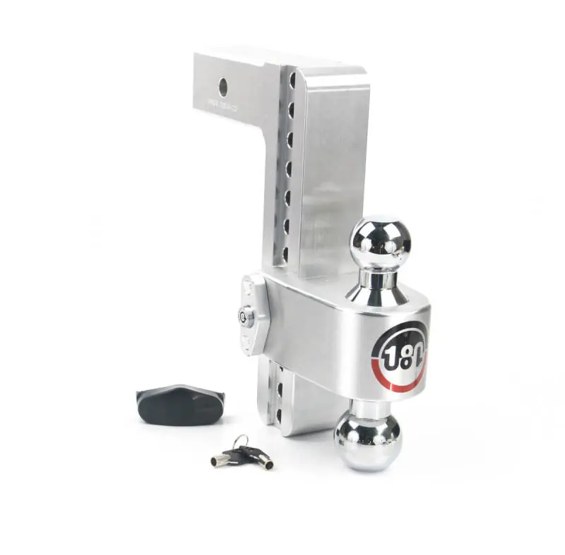 Weigh Safe 180 Hitch 10in Drop Hitch & 2.5in Shank (10K/18.5K GTWR) - Aluminum Original
