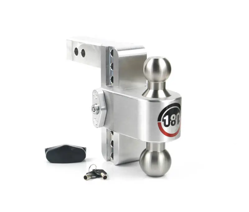 Weigh Safe 180 Hitch 6in Drop Hitch & 2in Shank (10K/12.5K GTWR) - Aluminum Authentic