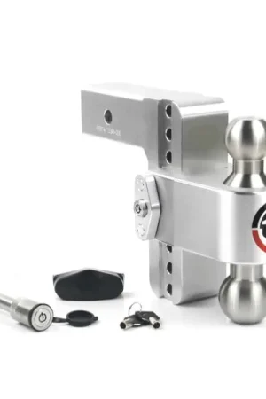 Hassle-Free Returns Weigh Safe 180 Hitch 6in Drop Hitch & 2.5in Shank (10K/18.5K GTWR) w/WS05 - Aluminum
