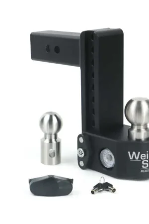 Weigh Safe 8in Drop Hitch w/Built-in Scale & 2.5in Shank (10K/22K GTWR) - Steel Free Returns