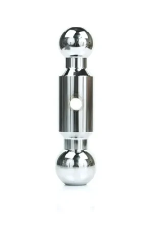 Money Back Guarantee Weigh Safe 180 Hitch 1-7/8in x 2in Combo Ball (7.5K/10K GTWR) - Chrome-Plated Steel